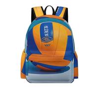 asbwuo Zaino da pallavolo blu, grande capacità, resistente e leggero, zaino casual per laptop, per lavoro e viaggi