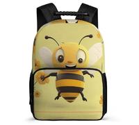 asbwuo Zaino Happy Bee, leggero, casual, da lavoro, da lavoro, dal design classico e resistente, per l'uso quotidiano.