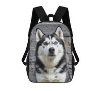 asbwuo Zaino leggero casual da 17 pollici con motivo a cane Husky, zaino da lavoro, da viaggio, per uomo e donna