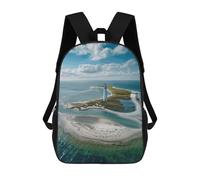 asbwuo Zaino Lighthouse on The Shore, leggero e casual, da 17 pollici, per lavoro, affari, viaggi, per uomo e donna