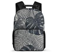 asbwuo Zaino Monstera Leaves, leggero, casual, da lavoro, resistente, dal design classico, per l'uso quotidiano.