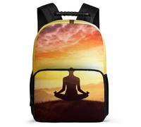 asbwuo Zaino per yoga e meditazione, leggero, casual, da lavoro, resistente, dal design classico, per l'uso quotidiano.
