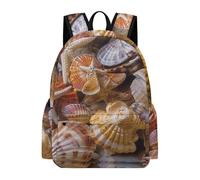 asbwuo Zaino Sea Shell Treasures, grande capacità, resistente e leggero, zaino casual per laptop, per lavoro e viaggi