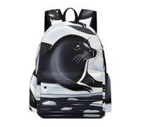 asbwuo Zaino Seals on Ice, grande capacità, resistente e leggero, zaino casual per laptop, per lavoro e viaggi