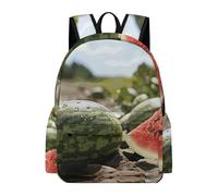 asbwuo Zaino Watermelon on The Ground, grande capacità, resistente e leggero, zaino casual per laptop, per lavoro e viaggi