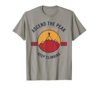 Ascend The Peak Keep Climbing Motivación Camiseta