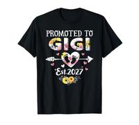 Ascendido a Gigi 2027 Primera Vez Nueva Abuela Embarazo Camiseta