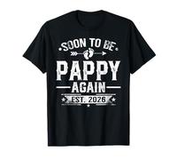 Ascendido a Pappy de nuevo est. 2026 Pronto será Pappy Embarazo Camiseta