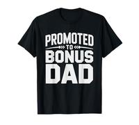 Ascendido Bonus Papá Día del Padre Padrastro New Familia Camiseta