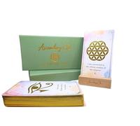 Ascending Chi Baraja de cartas de afirmación espiritual y consciente de geometría sagrada con soporte de exhibición, afirmaciones diarias para inspiración, atención plena y cuidado personal, regalos