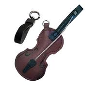 Ascensión De Llave Colgante De De -violín De Ccuero Vintage | Accesorio De Juguetes De Violín | Colgante De Llaves De Cuecro Para Fanáticos Del Vciolín Y Violonchelo, Músicos, Regalos Y Col