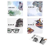 Aschenbecher,Ceniceros Portatiles,Cenicero Reutilizable,Bolsa Cenicero Ignífuga,Bolsa Cenicero Respetuosa con el Medio Ambiente,Cenicero al Aire Libre 4 Piezas 8x8cm Tokaneit