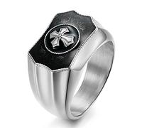 ASCHXUGX Novo Anel De Homens Dominantes No Estilo Europeu E Americano,Plata,11