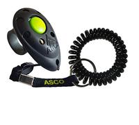 ASCO Clicker prémium Pulsera para el Brazo para Entrenamiento, clicker Profesional para Perros Gatos Caballos, adiestramiento de Perros con clicker, Negro AC01FS