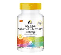 Ascorbato de calcio 300mg - Vitamina C no ácida - Vegana - 250 comprimidos | Warnke Vitalstoffe - Calidad de farmacia alemana
