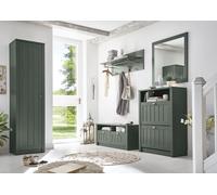 Ascot Armario Entarimados Set de Salón 5-teilig 273cm Verde Casa Campo 9NNXG2