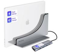 Ascrono Paquete de concentrador de estación de Acoplamiento Vertical | Compatible con Apple MacBook Pro de 16", 2021 M1 y 2023 M2/M3 | Incluye Adaptador multipuerto para Monitor HDMI 4K