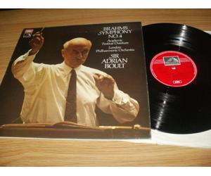 ASD 2901. Brahms Symphony no 4. Academic Festival Overture. Sir Adrian Boult conducting the London Philharmonic orchestra. B/W Postage stamp.