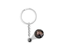 ASD Jewerly Círculo De Fotos Personalizado Llavero Proyección Llavero Llavero Hombres, Mujeres, Amigos Regalos De Pareja