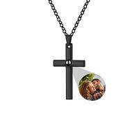 ASD Jewerly Collar De Barra Personalizado Para Hombres Y Mujeres, Collar De Proyección De Fotos, Collar De Imagen Personalizado, Collar Grabado Nombre I Love You Collar 100 Idiomas Joyas De Pareja