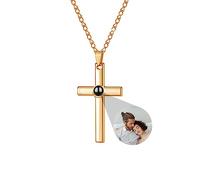 ASD Jewerly Collar De Barra Personalizado Para Hombres Y Mujeres, De Proyección De Fotos, De Imagen Personalizado, Grabado Nombre I Love You, 100 Idiomas Joyas De Pareja