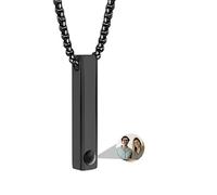 ASD Jewerly Collar De Barra Personalizado Para Hombres Y Mujeres, De Proyección De Fotos, De Imagen Personalizado, Grabado Nombre I Love You 100 Idiomas Joyas De Pareja