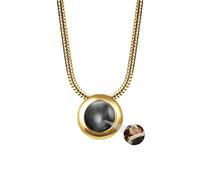 ASD Jewerly Collares Redondos De Proyección Personalizados Para Mujer, Hombres, Novias, Madres - Regalos De Joyas Navideñas