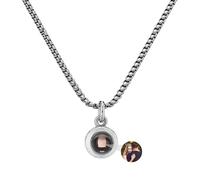 ASD Jewerly Collares Redondos De Proyección Personalizados Para Mujer, Hombres, Novias y Madres - Regalos De Joyas Navideñas