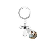 ASD Jewerly Proyección De Fotos Personalizada Llavero Cruzado Para Personalizar Regalos Para Parejas Y Amigos