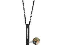 ASD Joyería De Barra Personalizada Para Hombres Y Mujeres - Collar De Proyección De Fotos, Imagen Personalizada, Grabado Con Nombre I Love You En 100 Idiomas - Joyas De Pareja