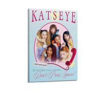 ASDASDHBW KATSEYE - Póster de grupo de música, 1 póster decorativo de lienzo para pared e impresión artística moderna para decoración de dormitorio familiar, 40 x 60 cm