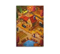 ASDASFDJ Póster decorativo de Game Stardew Valley, 3 pósteres de pared e impresión artística moderna para decoración de dormitorio familiar, 50 x 75 cm