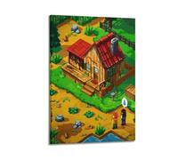 ASDASFDJ Póster decorativo de Game Stardew Valley 5 sobre lienzo para pared e impresión artística moderna para decoración de dormitorio familiar, 50 x 75 cm