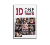 ASDBHGFF One Direction - Póster decorativo de la película This Is Us, lienzo decorativo para pared e impresión artística moderna para decoración de dormitorio familiar, 30 x 45 cm