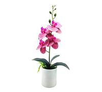 asdchZen Árboles Artificiales En Maceta, Orquídea Falsa, Planta Artificial, Excelente Bonsái Artificial Resistente A Los Rayos UV, para Exterior E Interior, para Balcón, Pino Simulado, E