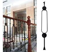 asdchZen Balaustres para Plataforma/Barandilla/Cerca Exterior De Madera para Terraza/Terraza/Escalera, Protección para Niños Y Mascotas, Diseño Ovalado Hueco, 1 Paquete, 90 Cm (Alto)