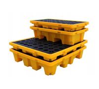 asdchZen Bandeja De Plástico para Bidones De Aceite, A Prueba De Fugas, para Carretillas Elevadoras, Color Amarillo, 120 X 60 X 10 Cm