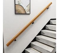 asdchZen Barandilla De Madera para Pasillos De Viviendas con Discapacidad, Ideal para Escaleras De Lofts, Entrada Residencial con Kit De Instalación, Estilo 2, 4,2 M/13,8 Pies/165,3 Pulgadas