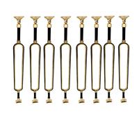 asdchZen Barandillas De Escalera De Estilo Industrial para Escalones De Baldosas O Madera, 95 Cm De Alto, De Metal, para Balcones, Jardines, Patios, Interiores Y Exteriores, 2,8 Unidades