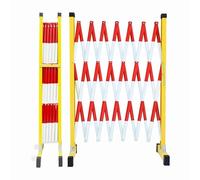 asdchZen Barricada Móvil Extensible, Barrera De Tráfico Retráctil Industrial con Ruedas, Valla De Seguridad Flexible para Entradas De Vehículos En Obras Y Escuelas, Color Rojo, 1,2 X 9 M