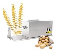 asdchZen Cortadora Automática De Patatas, Torre Eléctrica Tornado De 40 W para Patatas, Máquina Comercial para Cortar Patatas En Espiral, Patatas Dulces, Zanahorias, Pepinos Y Calabacines.