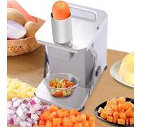 asdchZen Cortadora Eléctrica Comercial De Verduras - Máquina Picadora De Acero Inoxidable para Cortar Automáticamente Patatas Y Cebollas En Rodajas Y Cubos, 8 Mm, 12 Mm