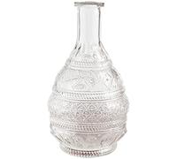 asdchZen Elegante Jarrón De Cristal: Un Elemento Decorativo Versátil para Salas De Estar, Jardines Y Balcones.