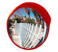 asdchZen Espejo De Seguridad Convexo para Entrada De Vehículos, Material PP, Resistente A Impactos, Espejo Convexo Exterior, Antirrobo, 80 Cm