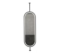 asdchZen Espejo Led De Techo para Baño, Espejo De Tocador Cuadrado Flotante, Espejo De Maquillaje para Tocador, para Casa U Hotel, Transparente Y Práctico, Negro, 50 X 100 Cm
