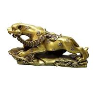 asdchZen Estatuas De Decoración para El Hogar, Adornos Artesanales, Adornos De Leopardo De Latón, Escultura De Leopardo De Latón para Escritorio, Decoración De Entrada, Figuras De Escritorio.