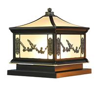 asdchZen Farola De Columna para Exteriores, Estilo Vintage, con Montaje En Muelle, Impermeable, E26, para Patio, Jardín, Camino, Patio Trasero, 45 Cm/17,7 Pulgadas