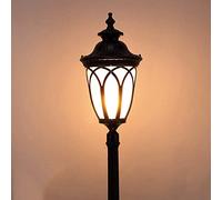 asdchZen Farola De Jardín para Exteriores, Farola De Un Solo Cabezal, Impermeable, Estilo Europeo, para Suelo, para Uso Comunitario, para Jardín, 1,45 M Y 1,15 M