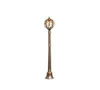 asdchZen Farola De Poste Alto con Forma De Globo De Cristal Retro Creativo, E27, De Un Solo Cabezal, De Aluminio, para Exteriores, Ip55, Impermeable, para Jardín, Balcón, Césped, Decorativa, 140 Cm