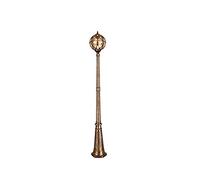asdchZen Farola De Poste Alto con Forma De Globo De Cristal Retro Creativo, E27, De Un Solo Cabezal, De Aluminio, para Exteriores, Ip55, Impermeable, para Jardín, Balcón, Césped, Decorativa, 210 Cm